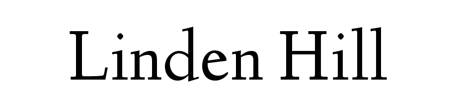 Linden Hill cкачати шрифт безкоштовно